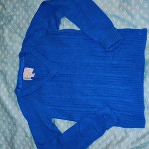 Limited Too Girls' V Neck Sweater Blue